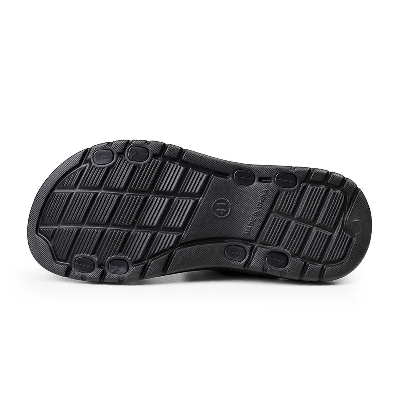 Men’s Summer PU Leather Sandals – Casual Non-Slip Gladiator Shoes