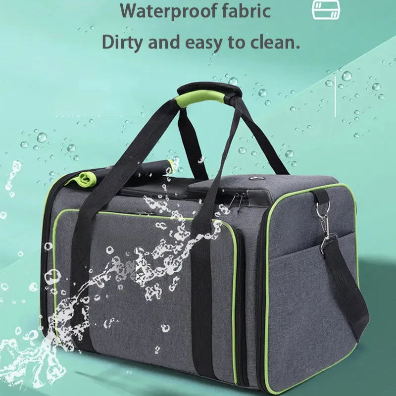 Expandable Airline-Approved Pet Carrier – Foldable Travel Bag for Cats & Dogs