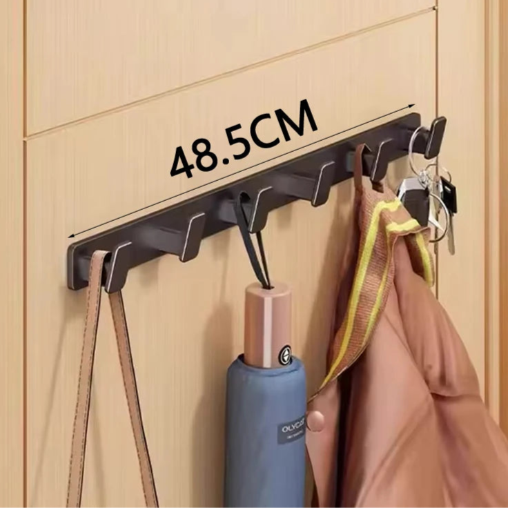 Wall-Mounted Aluminium Rack – Ideal for Coats, Hats, Towels, Bags & More