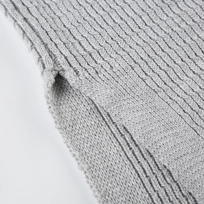 Women’s Knitted Maxi Skirt – High Street Woollen Straight Skirt (Autumn/Winter)