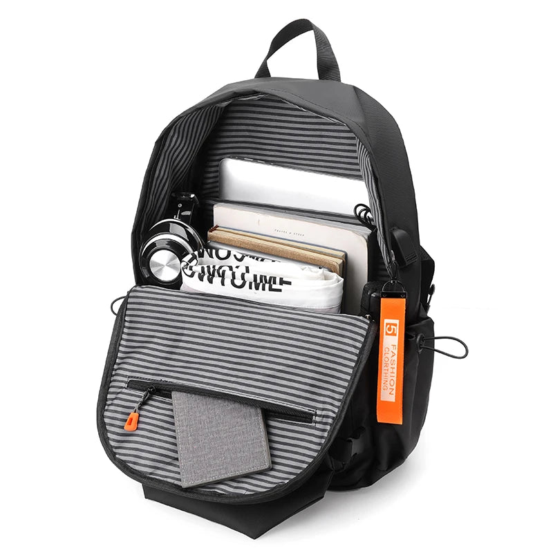 Luxury Men's Waterproof Laptop Backpack – High-Capacity Travel & School Bag Dealprice.co.uk