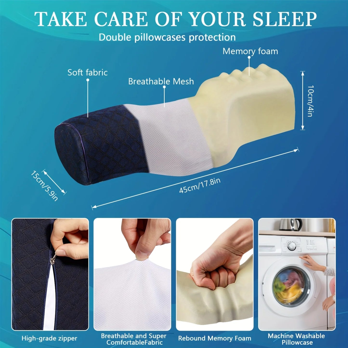 Orthopaedic Neck Pillow – Superior Cervical Support for Better Sleep