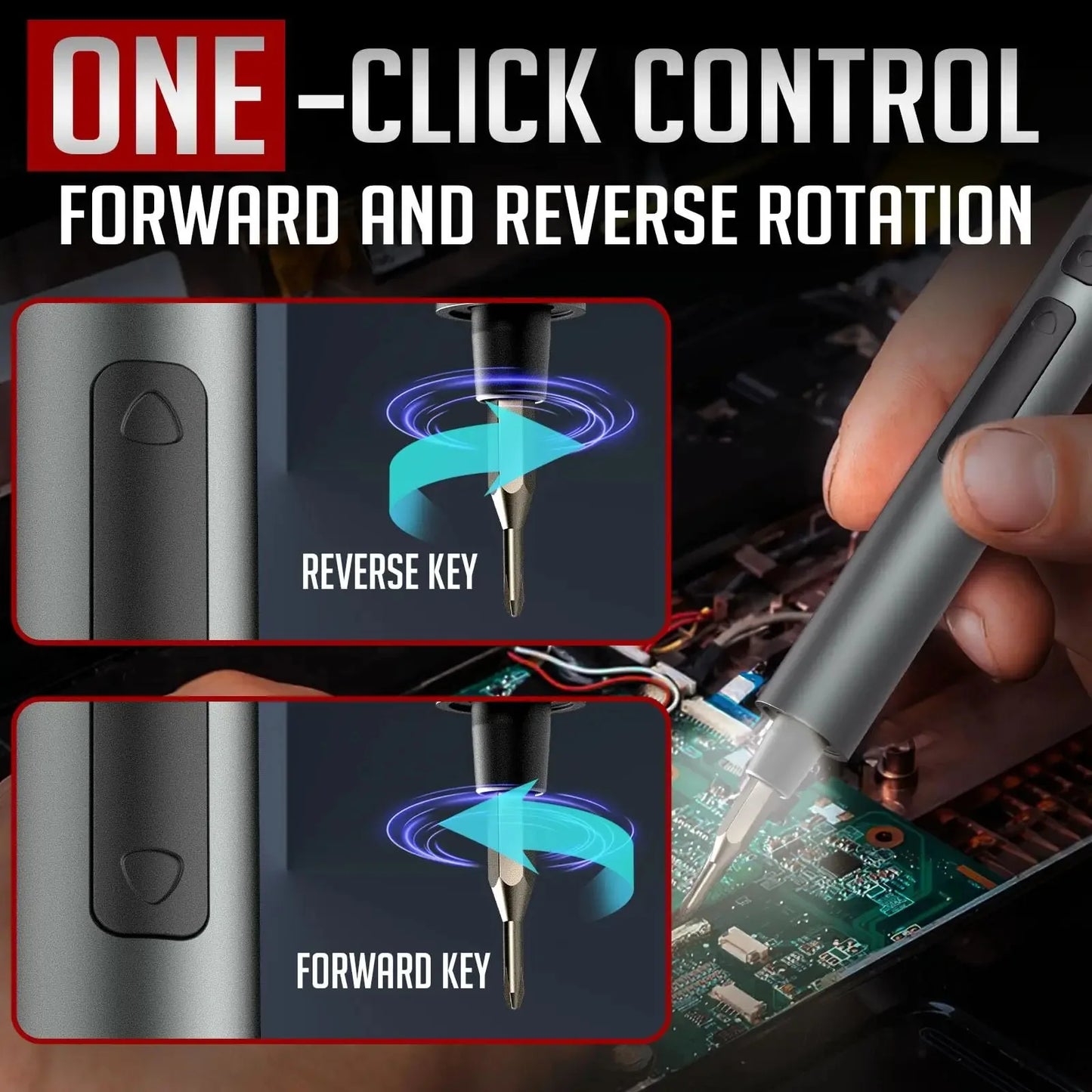 75-in-1 Precision Electric Screwdriver Set with 71 Magnetic Bits, LED Lights, and Case