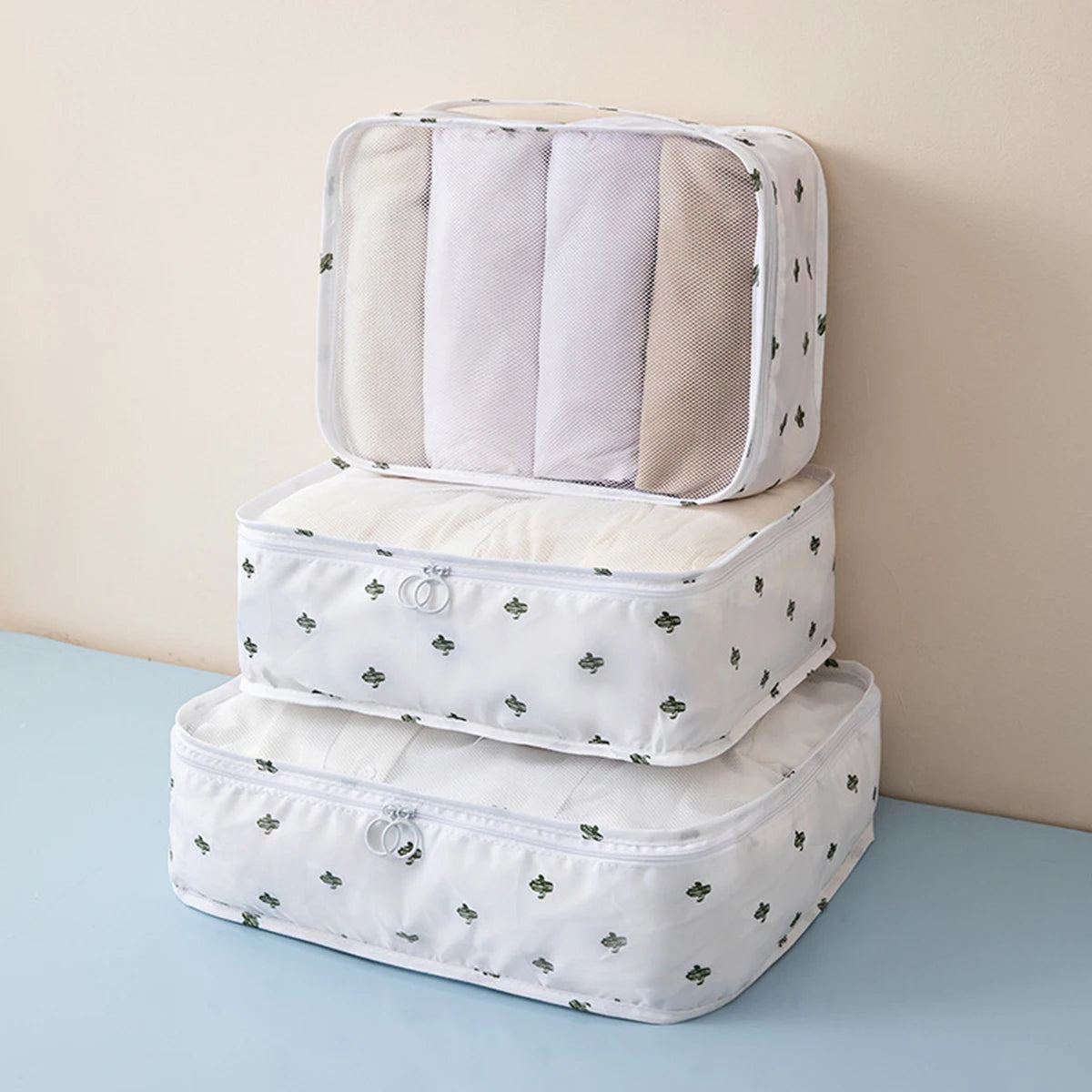 3PCS Travel Packing Cubes Set – Lightweight, Breathable, Multi-Size Luggage Organisers