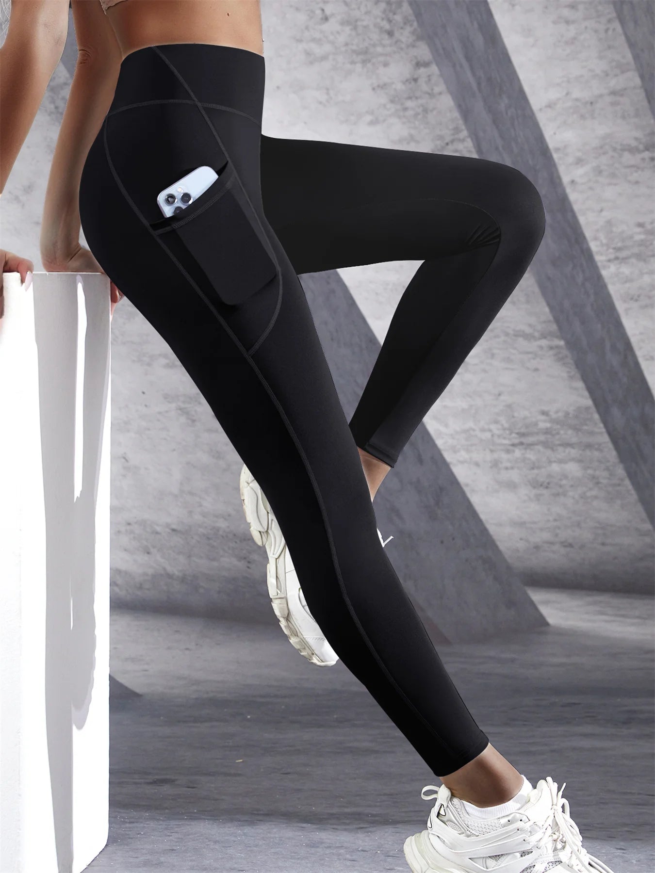 High Waist Women's Stretch Leggings with Pockets – Yoga & Fitness Sportswear