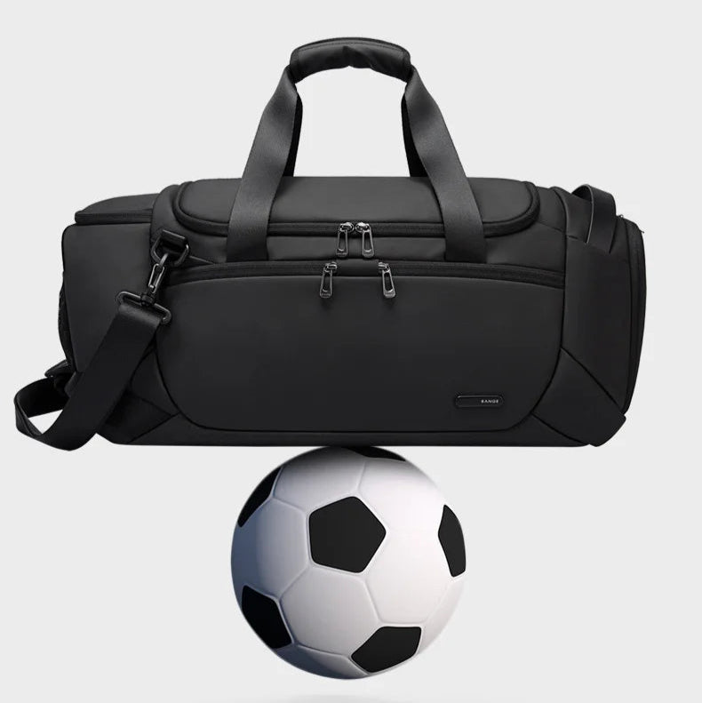 Men's Waterproof Gym Duffel Bag – Bag with Shoe Compartment, Wet/Dry Separation