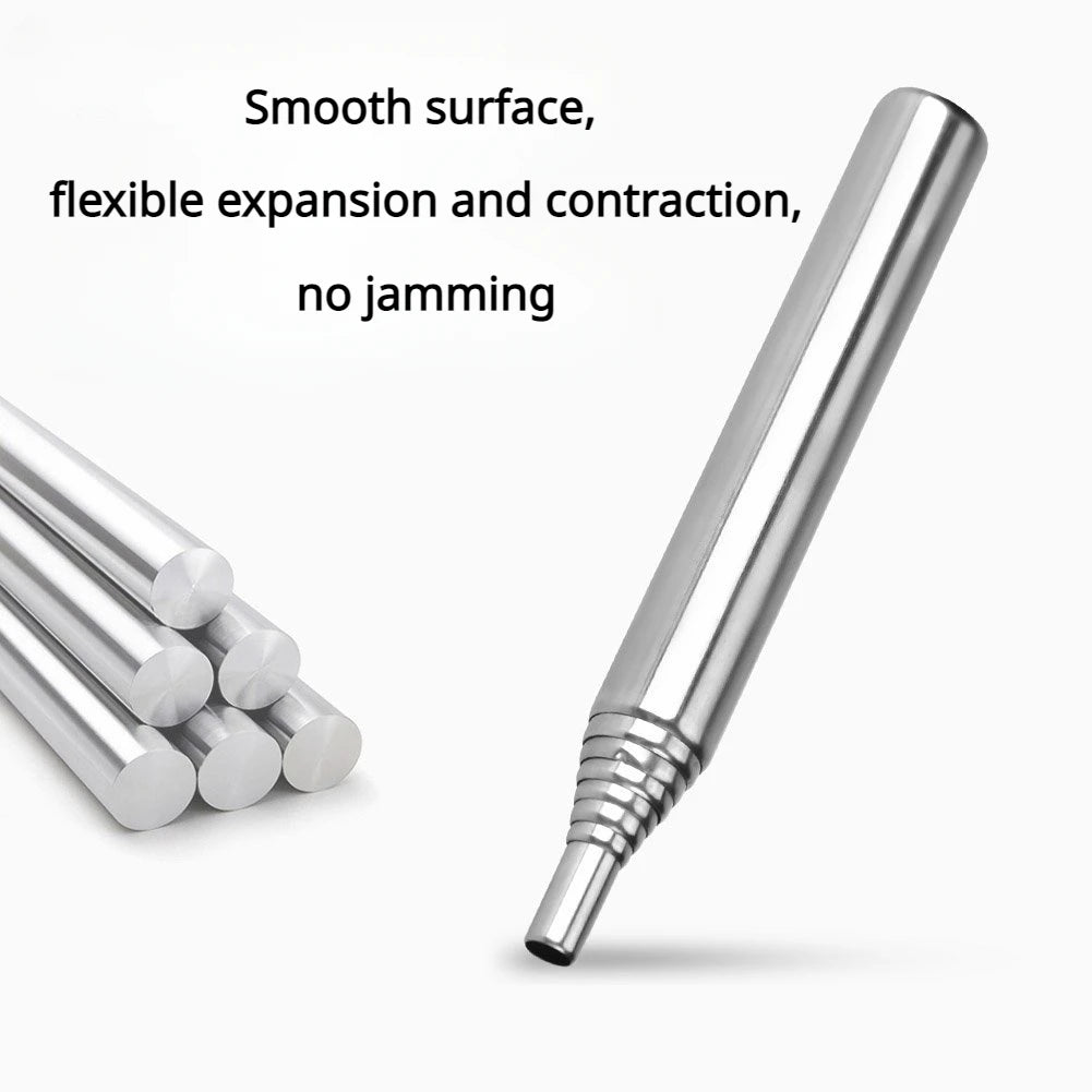 Stainless Steel Retractable Fire Pipe – Outdoor Camping Fire Blower Tool Dealprice.co.uk