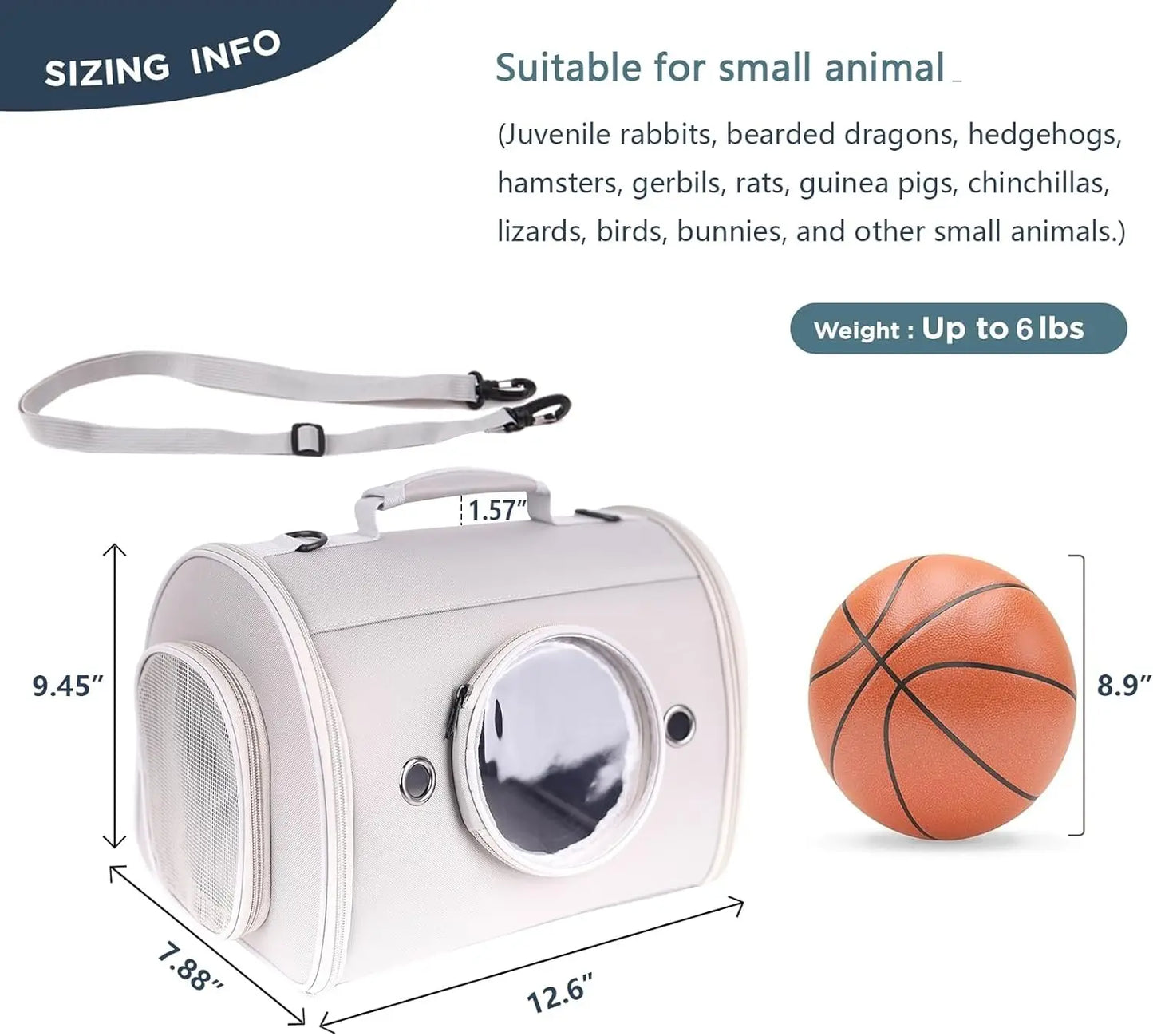 Small Animal Carrier Bag – Portable, Breathable & Multi-Pet Travel Backpack