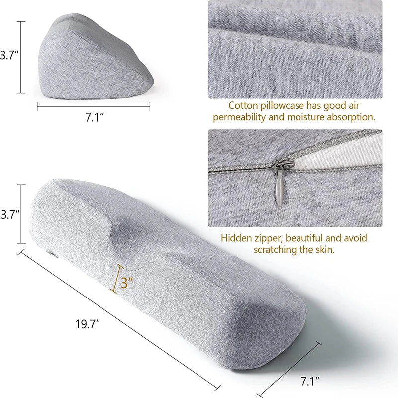 Contour Cervical Memory Foam Pillow – Ergonomic Neck Support for Side Sleepers