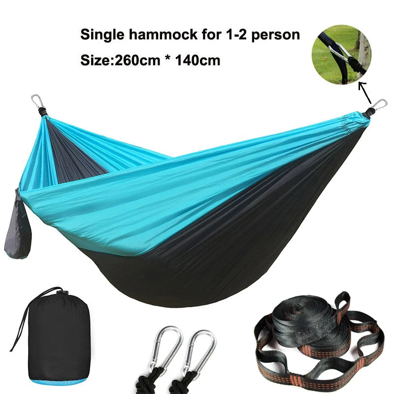 Parachute Camping Hammock – Lightweight, Durable & Double/Single Dealprice.co.uk