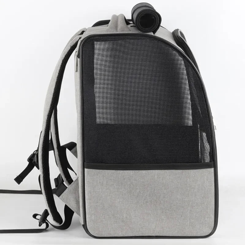 Large Space Breathable Pet Backpack – Foldable Travel Carrier for Cats & Small Dogs Dealprice.co.uk
