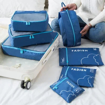 7/6 PCS Travel Organizer Set – Waterproof Packing Cubes for Clothes and Accessories