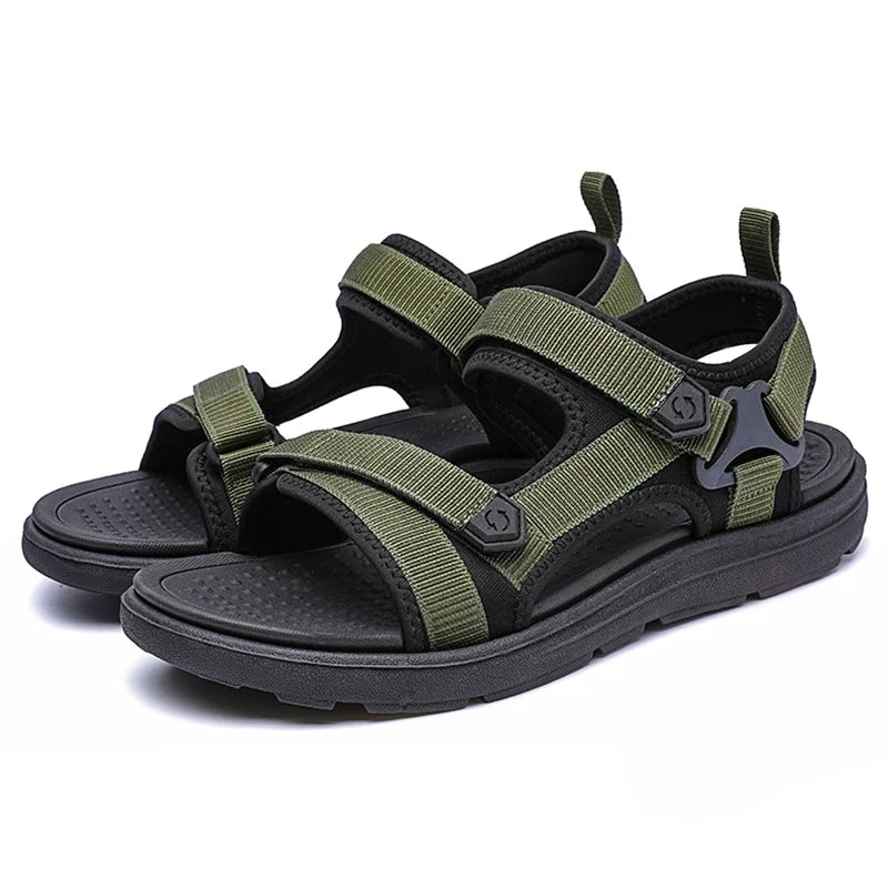Men’s Casual Comfortable Outdoor Sandals – Hook & Loop Summer Shoes