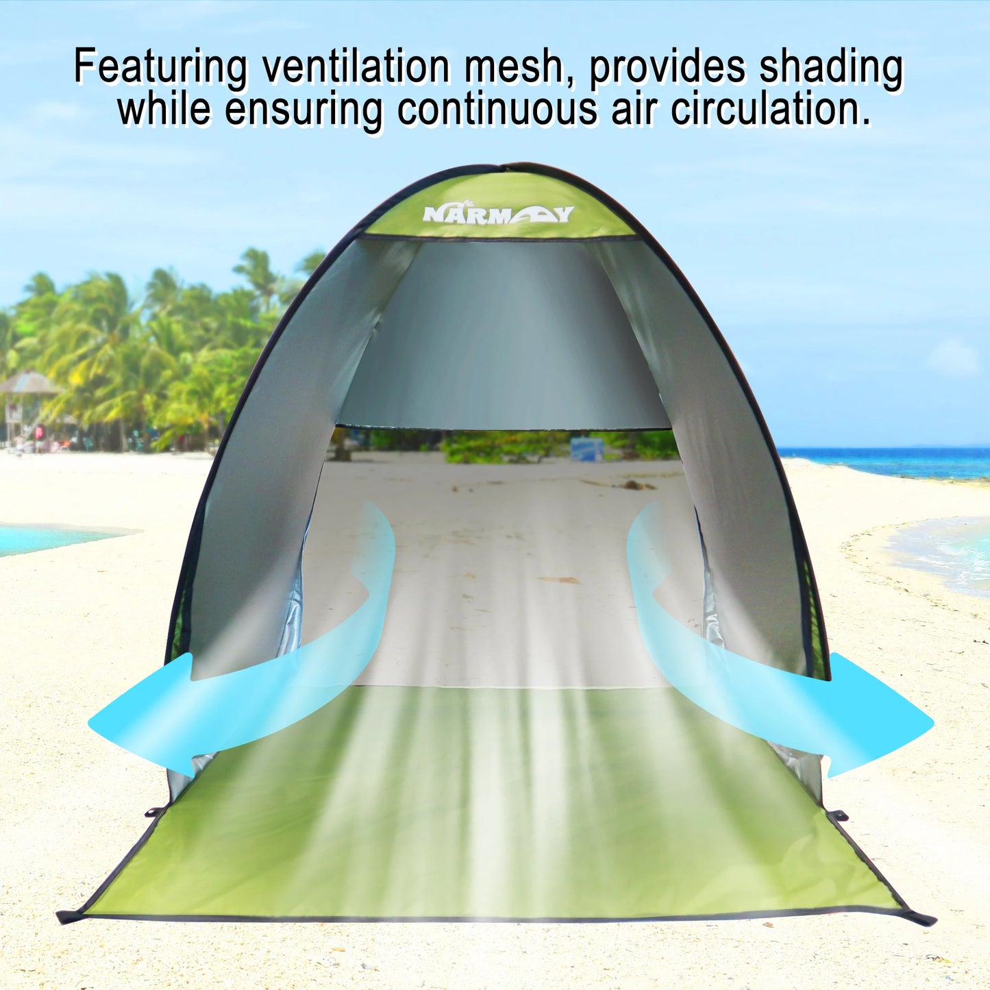 Pop-Up Beach Tent – UV-Resistant & Waterproof Sun Shade Shelter for Outdoor