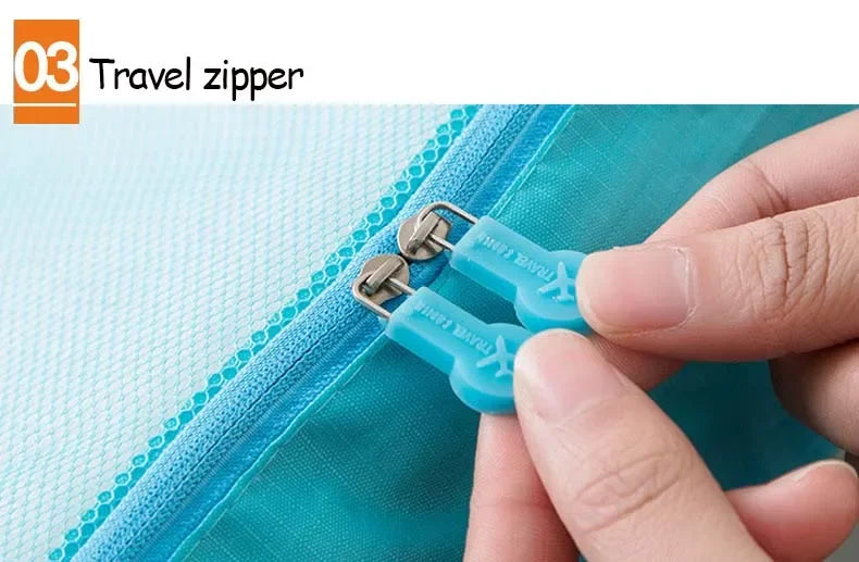 7/6 PCS Travel Organizer Set – Waterproof Packing Cubes for Clothes and Accessories