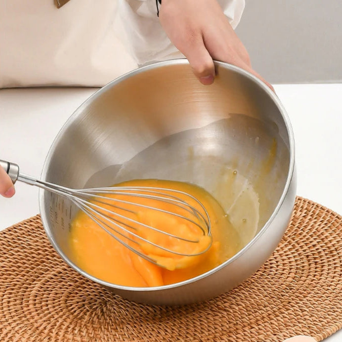 Stainless Steel Bowl Set –, Multipurpose Kitchen Use Bowls (Set of 4)