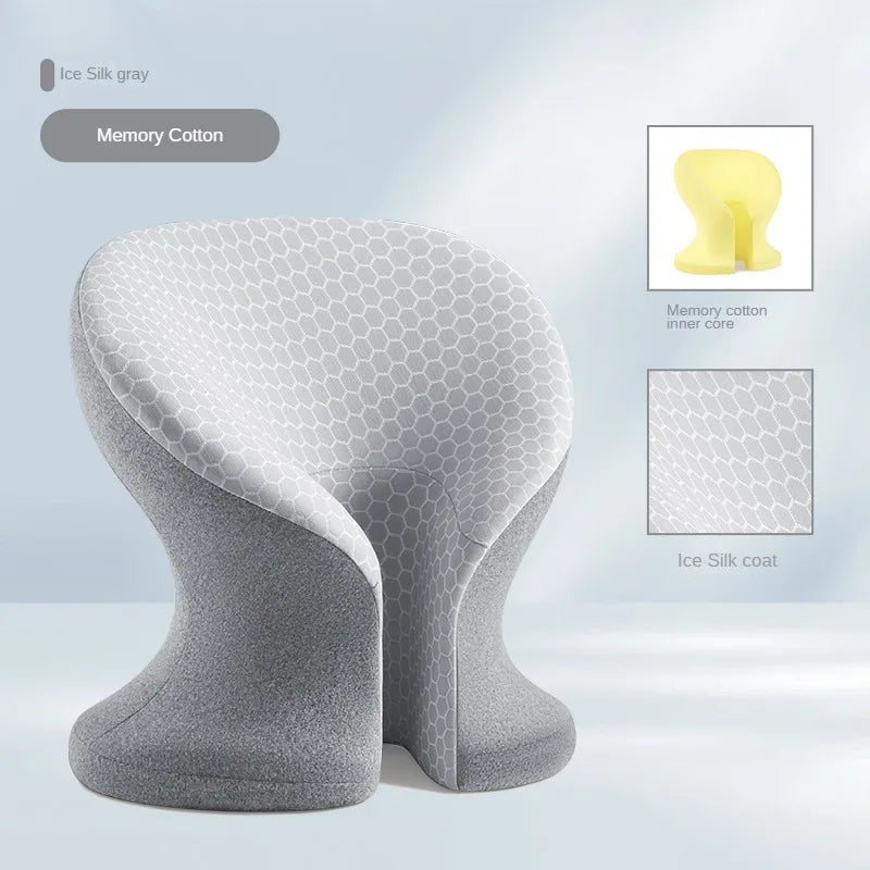 U-Shape Memory Foam Nap Pillow for Desk – Office & Student Siesta Cushion