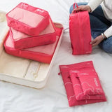 7/6 PCS Travel Organizer Set – Waterproof Packing Cubes for Clothes and Accessories
