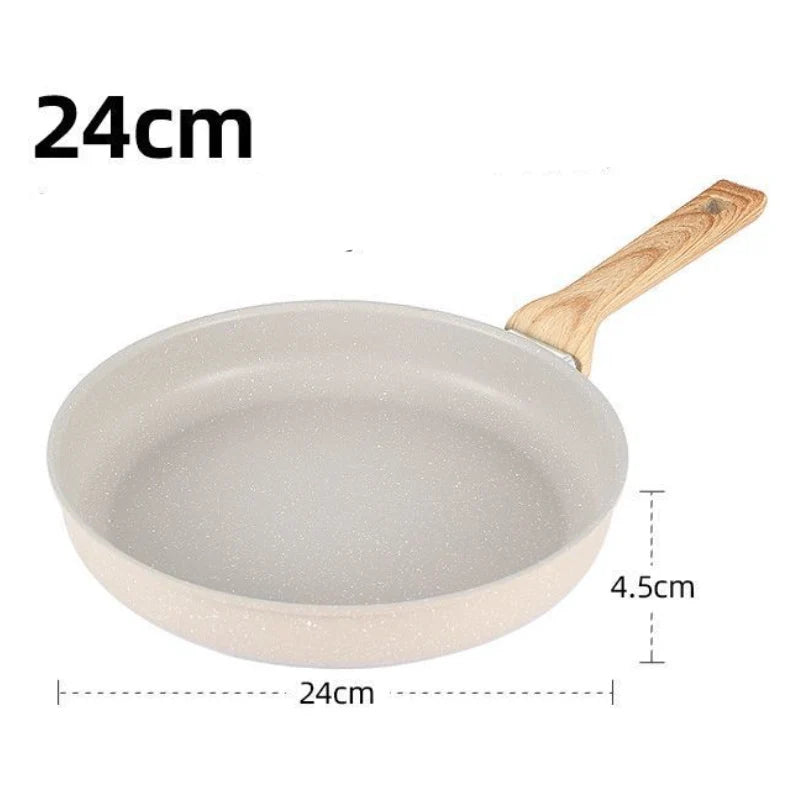 Aluminium Alloy Ceramic-Coated Wok for Gas & Induction - Non-Stick Frying Pan