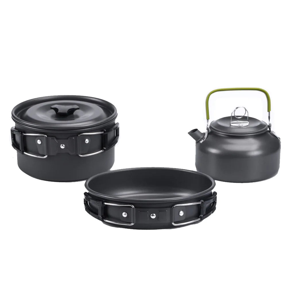 Camping Cookware Kit – Lightweight Aluminium Cooking Set Dealprice.co.uk