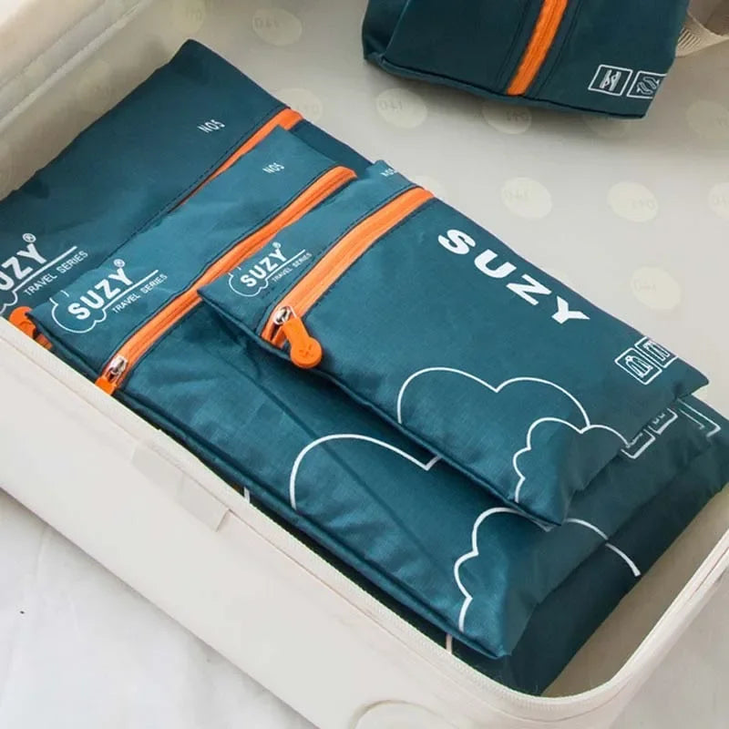 7/6 PCS Travel Organizer Set – Waterproof Packing Cubes for Clothes and Accessories