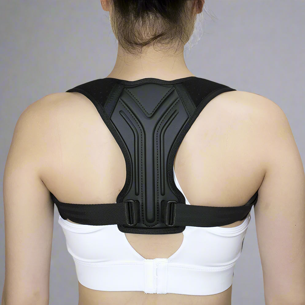 Adjustable Back & Shoulder Support Strap Breathable Triple-Layer Comfort