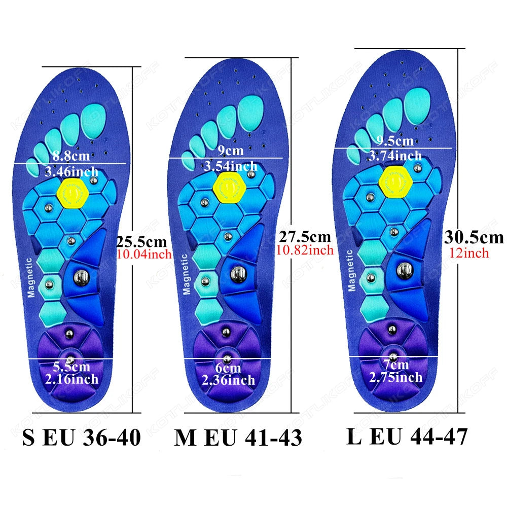 Magnetic Acupressure Insoles for Men & Women – Orthopaedic Gel Inserts