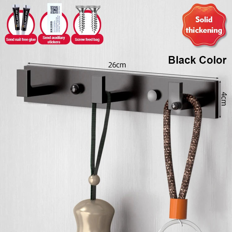 Bathroom Robe Hooks – Wall Mounted Stainless Steel Hook Rack Clothes Hanger