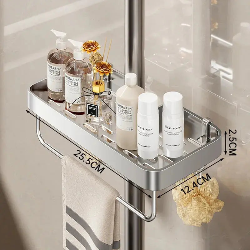 Removable No-Drill Shower Shelf – Sleek & Functional Storage Solution Dealprice.co.uk