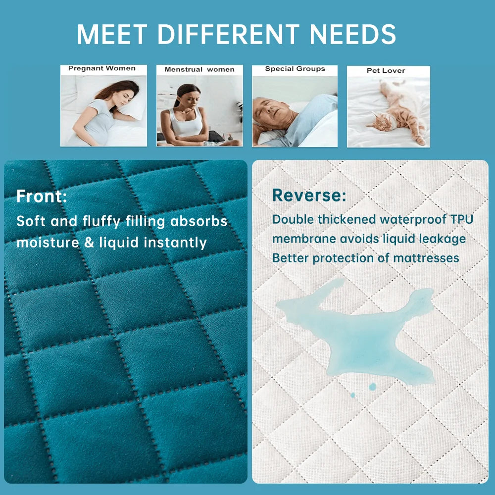 3D Air Fabric Thick Waterproof Mattress Protector – Breathable, Soft & Durable Bed Cover