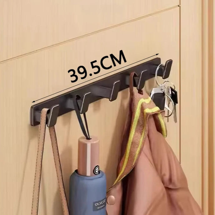 Wall-Mounted Aluminium Rack – Ideal for Coats, Hats, Towels, Bags & More