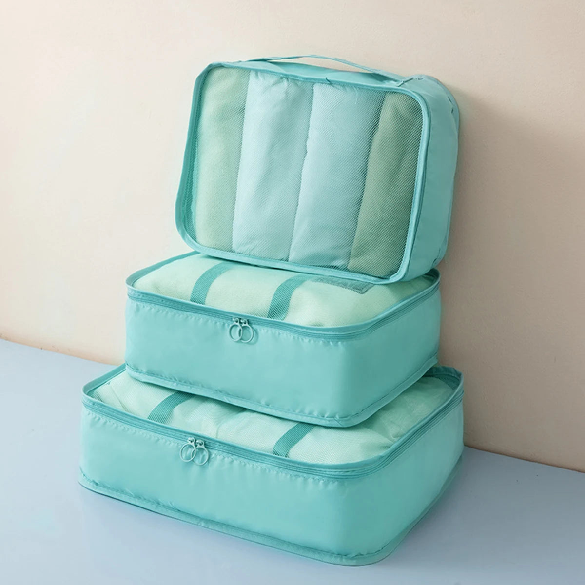 3PCS Travel Packing Cubes Set – Lightweight, Breathable, Multi-Size Luggage Organisers