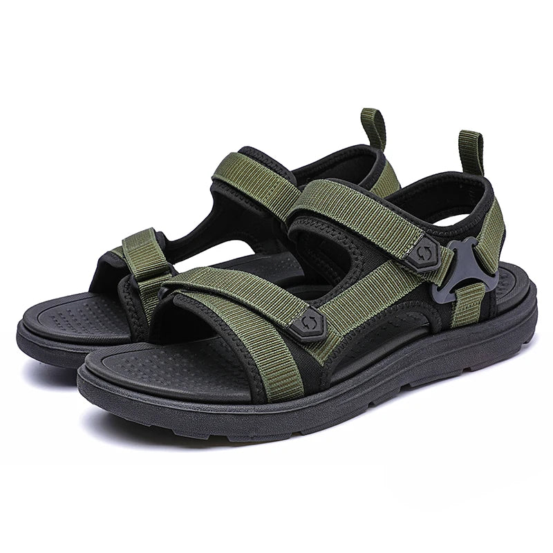 Men’s Casual Comfortable Outdoor Sandals – Hook & Loop Summer Shoes