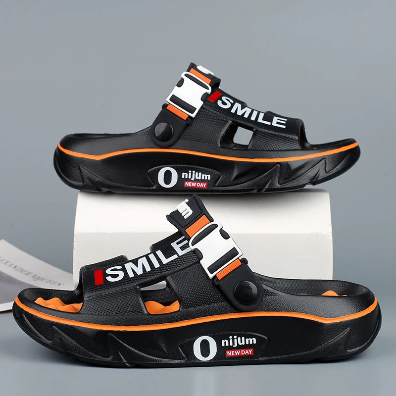 Men’s Comfortable Massage Sandals – EVA Foam Slides Summer Slippers