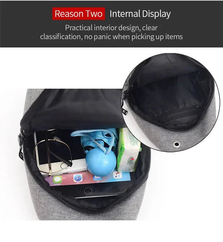 Men's Waterproof Fanny Pack – Large Capacity Waist Bag for Travel Dealprice.co.uk