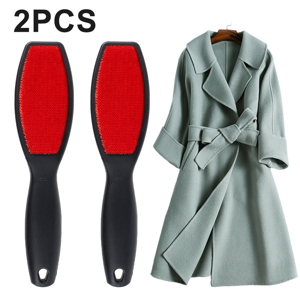 2PCS Double-Sided Reusable Lint Remover – Electrostatic Fabric Shaver & Pet Hair Brush Dealprice.co.uk