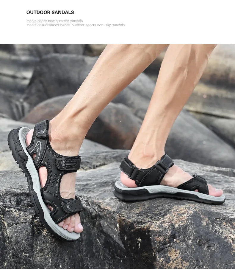 Men’s Summer Sandals – Lightweight Outdoor Beach Sneakers (2025 Casual Comfort)