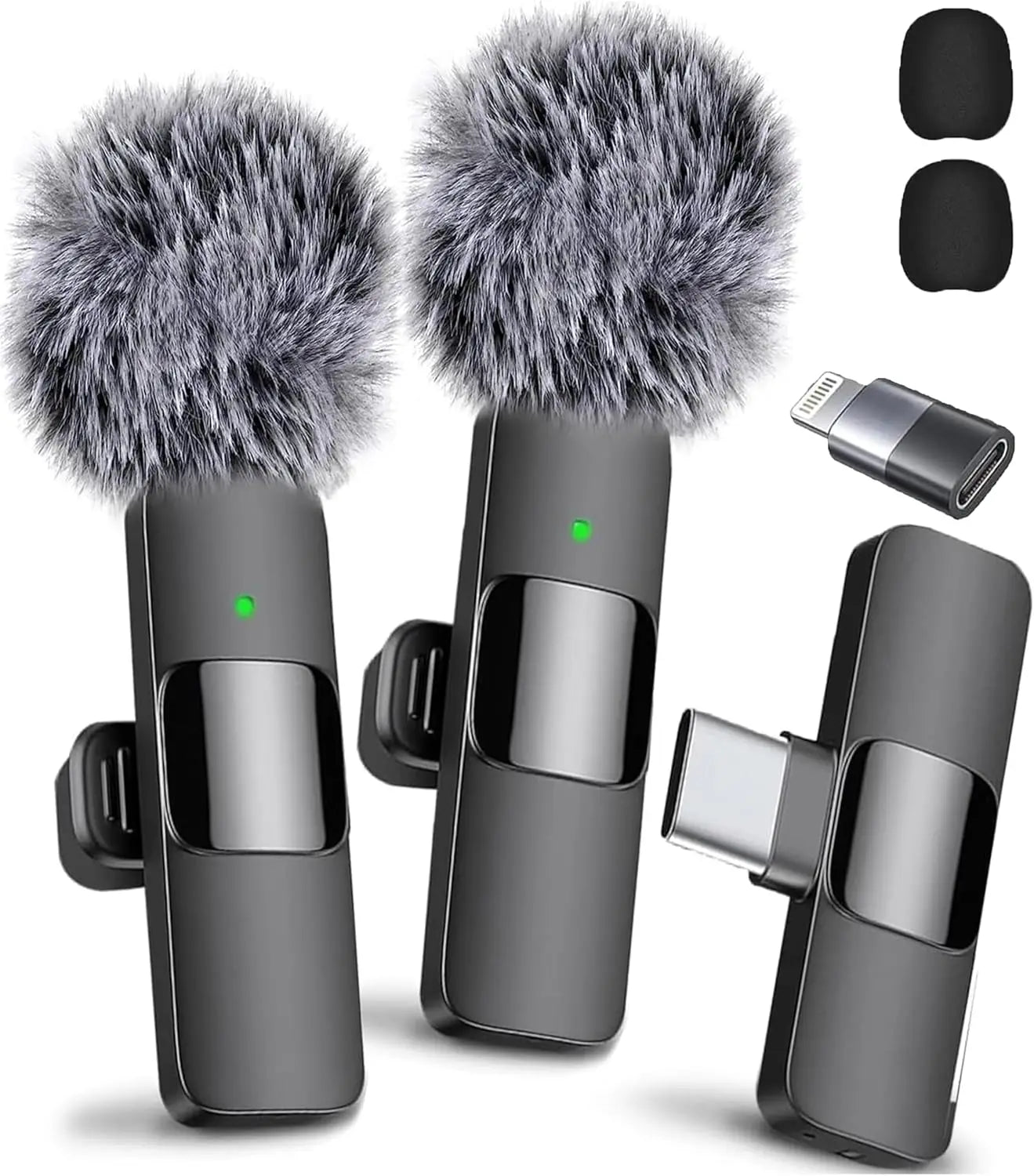 Wireless Lavalier Microphone for iPhone & Android – Crystal Clear Sound, Mic Kit
