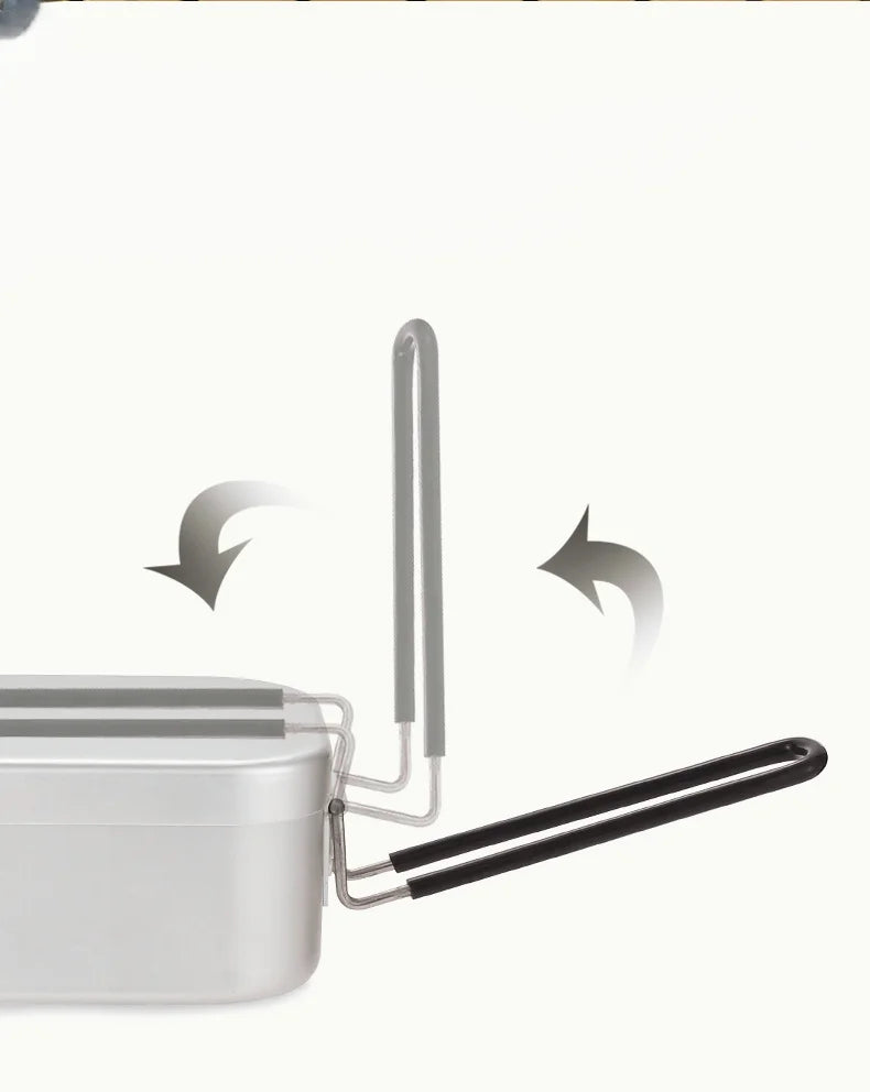 Portable Aluminium Lunch Box – Reheatable Camping Meal Container Dealprice.co.uk