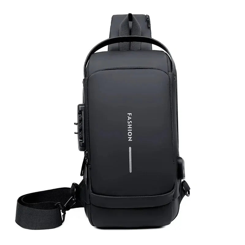 Men’s PU Leather Crossbody Bag – Anti-Theft & USB Charging Dealprice.co.uk