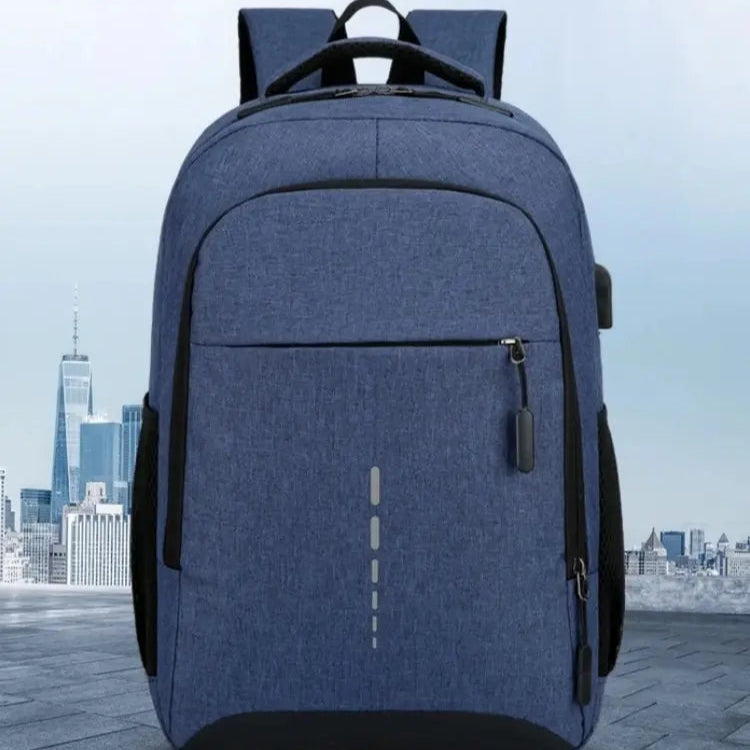 Large Capacity Travel Backpack Oxford Fabric Laptop Bag with USB Charging Port