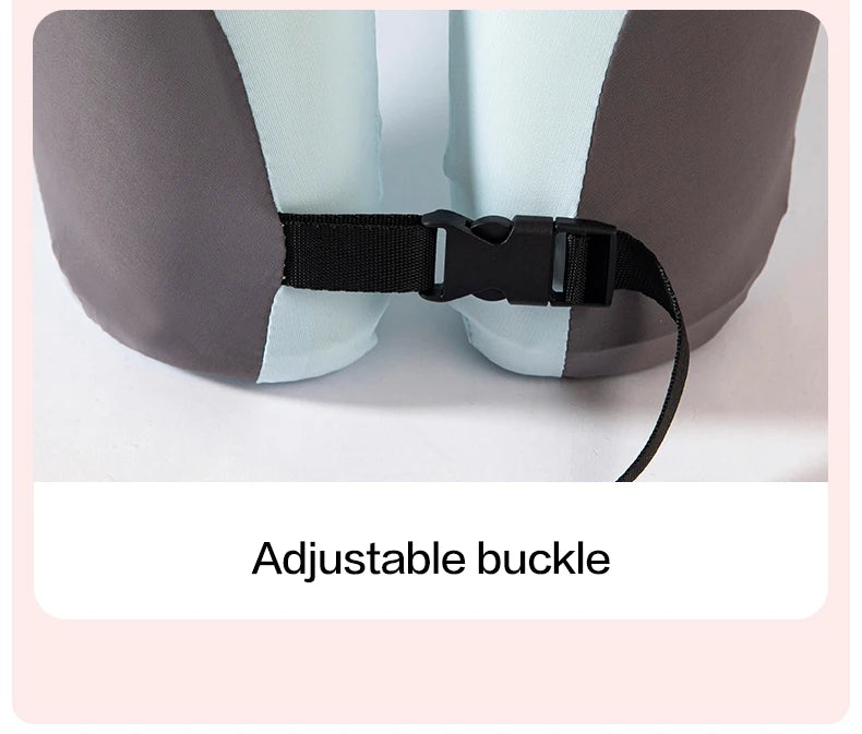 Travel Neck Pillow U-Shaped Snail-Style Memory Foam – Soft Adjustable Support