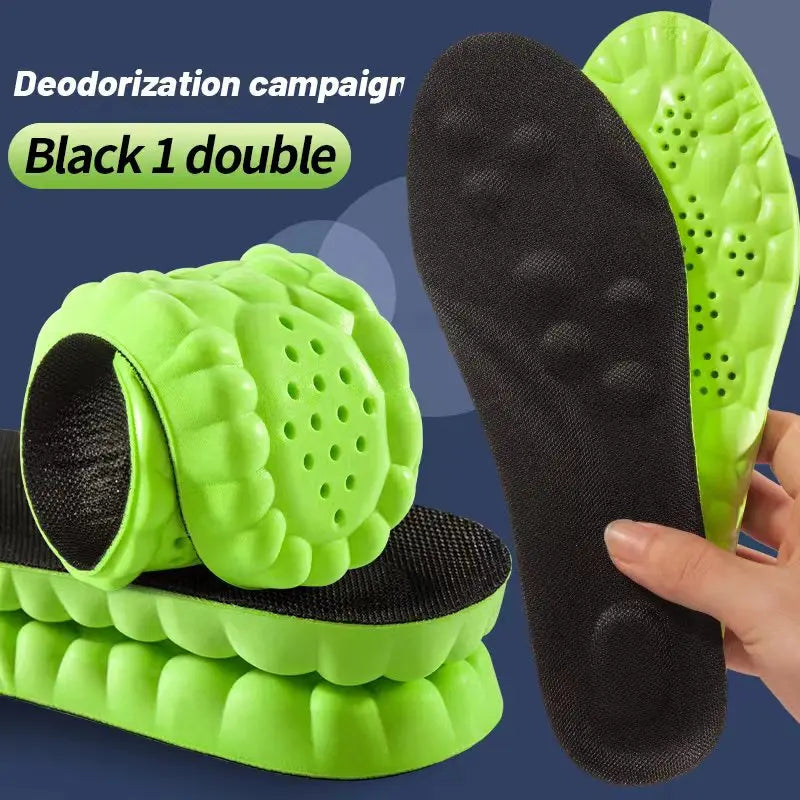 4D Cloud Sport Insoles – Shock Absorbing, Arch Support, Orthopedic Shoe Inserts