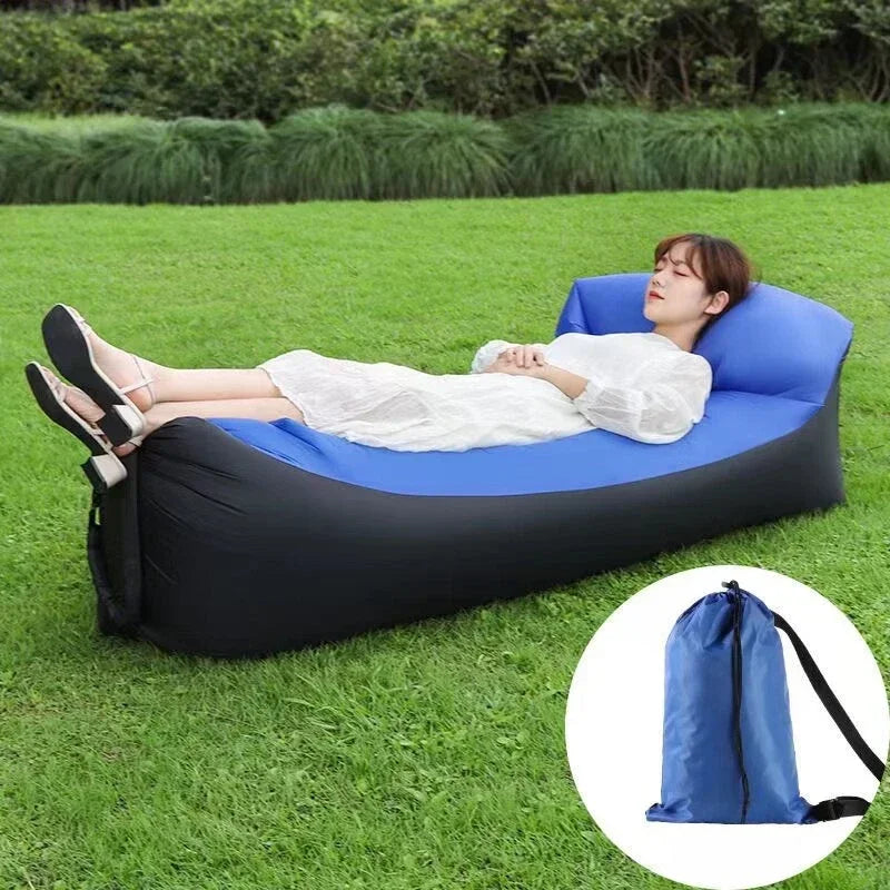 Portable Inflatable Air Sofa Bed – Waterproof & Lightweight Lounger for Beach, Camping & Outdoor Relaxation Dealprice.co.uk