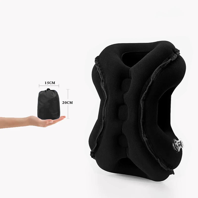 Inflatable Travel Headrest Pillow – Portable Neck & Shoulder Air Cushion for Long-Distance Travel Dealprice.co.uk