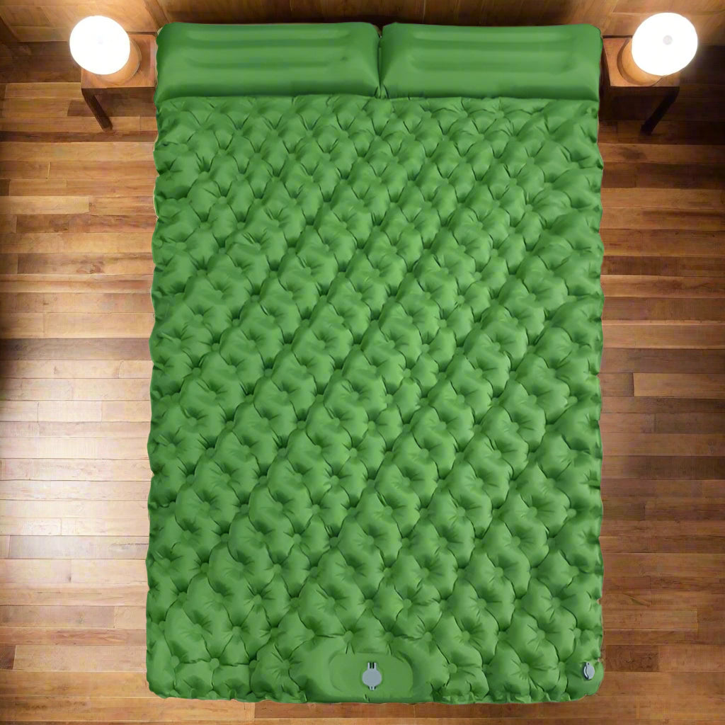 Double Camping Inflatable Mattress – Ultralight & Extra Wide Sleeping Pad