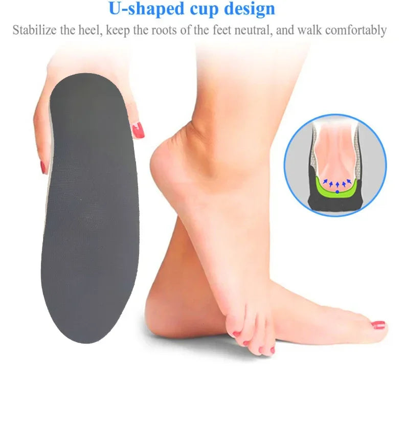 Orthotic Arch Support Insoles – Flatfoot Relief & Pressure Cushioning for Daily Wear