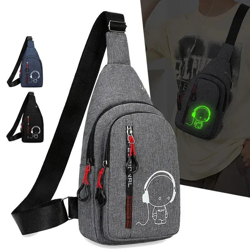 Men's Chest Bag – Stylish & Lightweight Crossbody for Travel Dealprice.co.uk