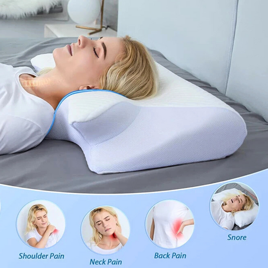 Orthopaedic Memory Foam Pillow – Contoured Support for Neck & Spine