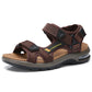 Men’s Leather Roman Sandals – Summer Outdoor Gladiator Beach Shoes